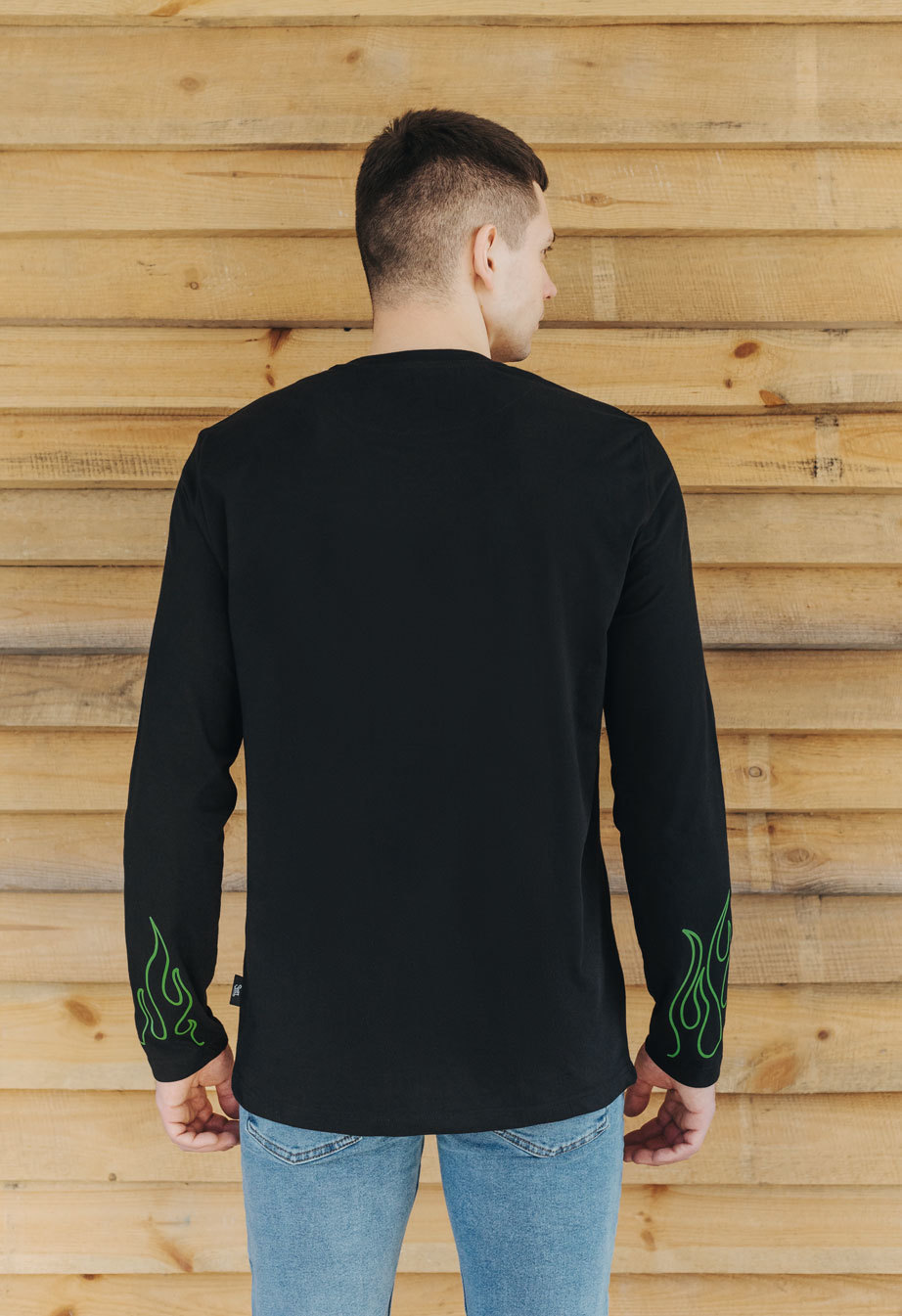 Bluza longsleeve Staff green fire