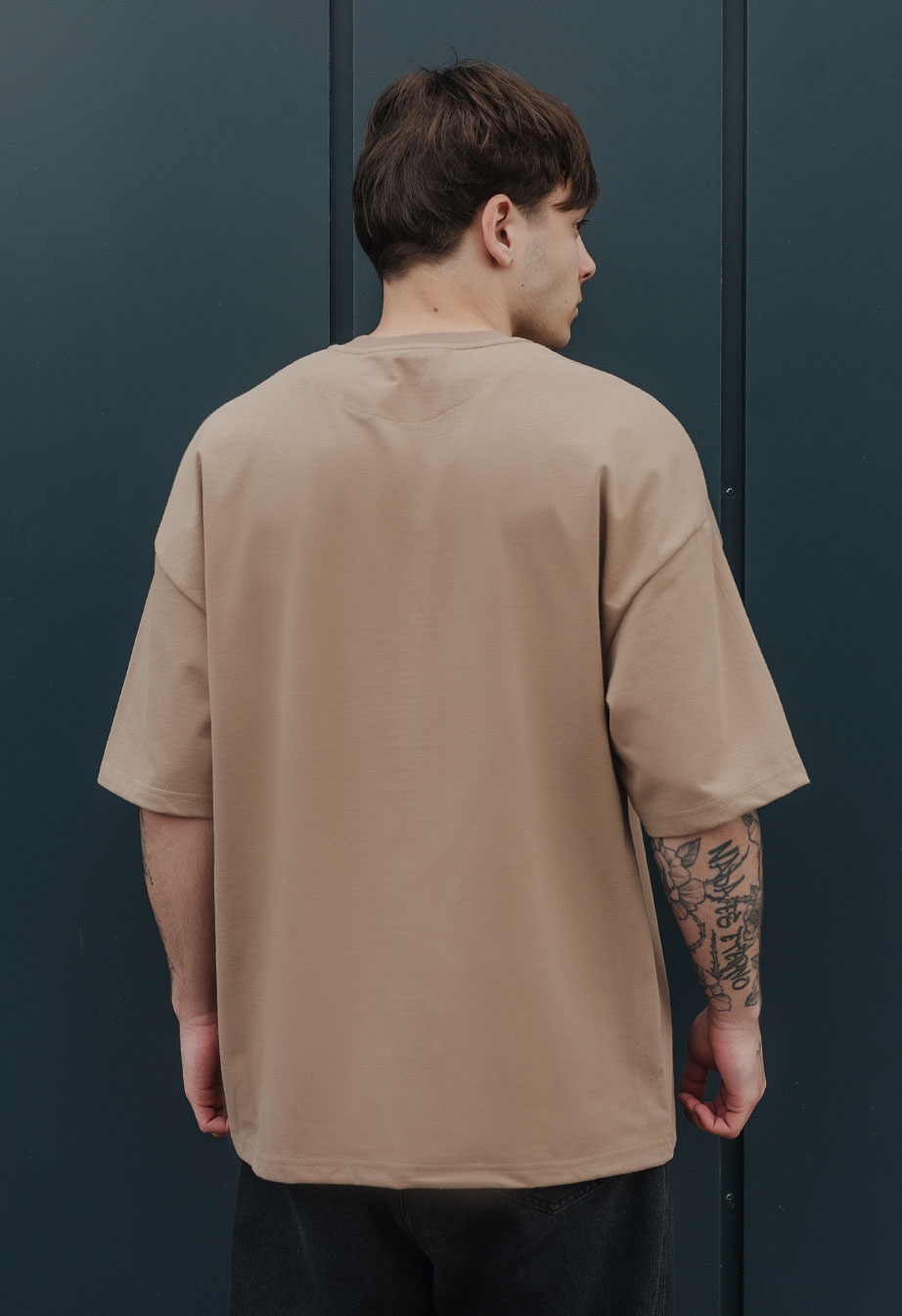 Koszulka Staff brown oversize basic