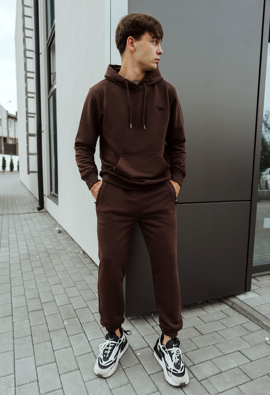 Dres sportowy Staff me brown logo