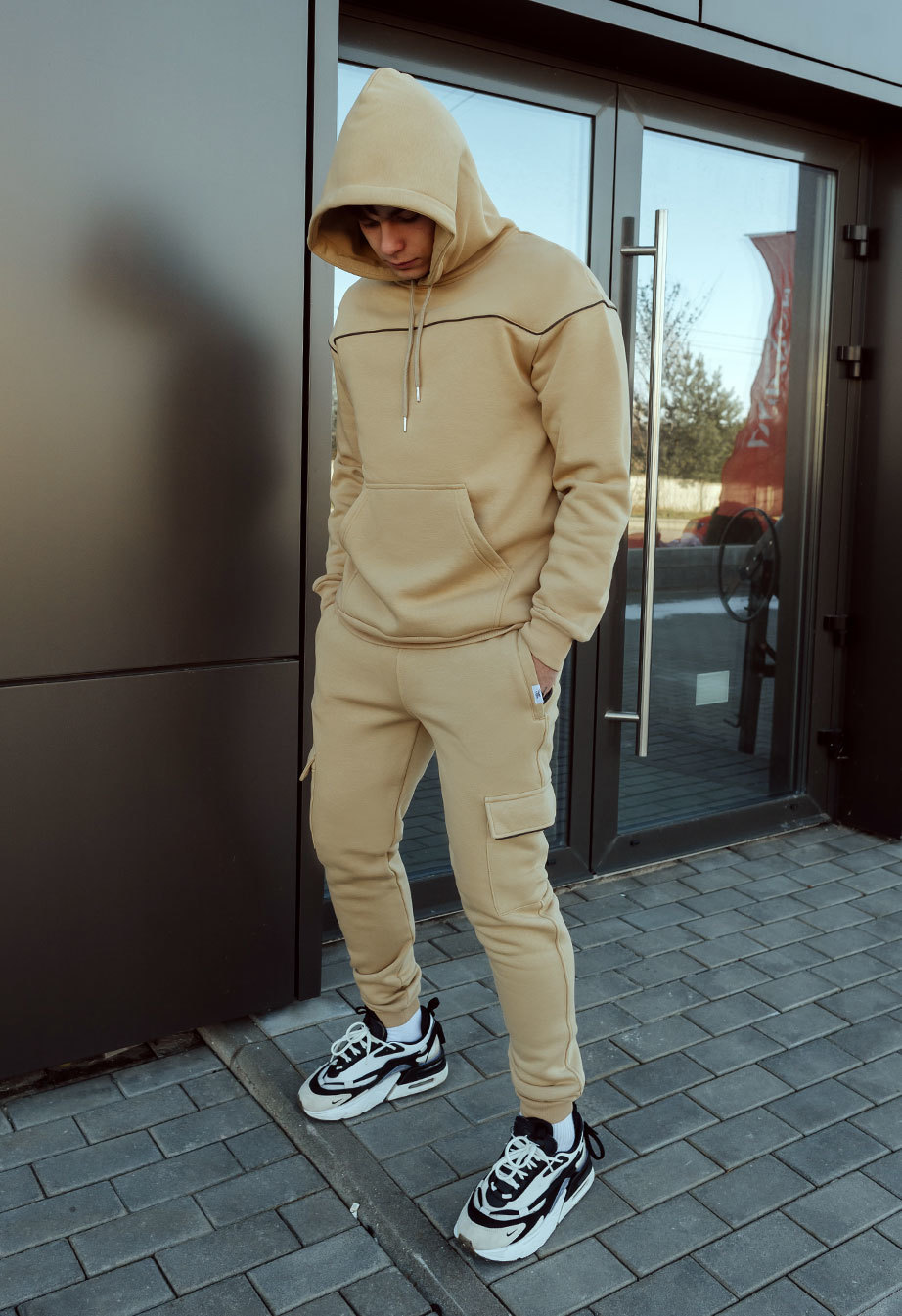 Dres sportowy Staff col beige cargo cant fleece