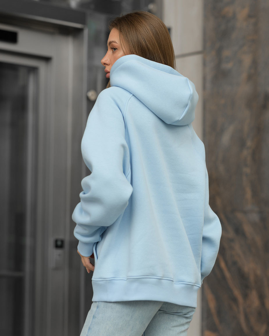 Damska bluza Staff original light blue oversize fleece