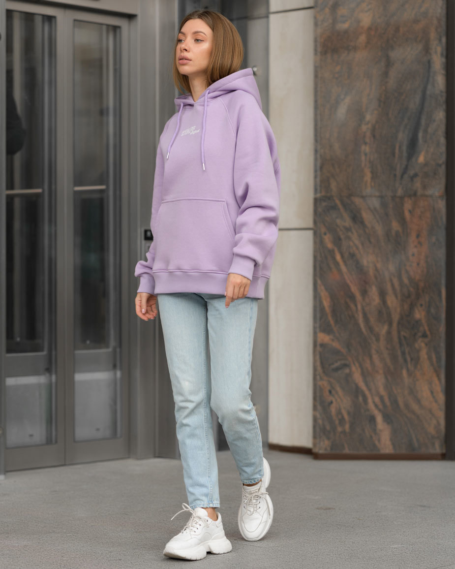 Damska bluza Staff original violet oversize fleece