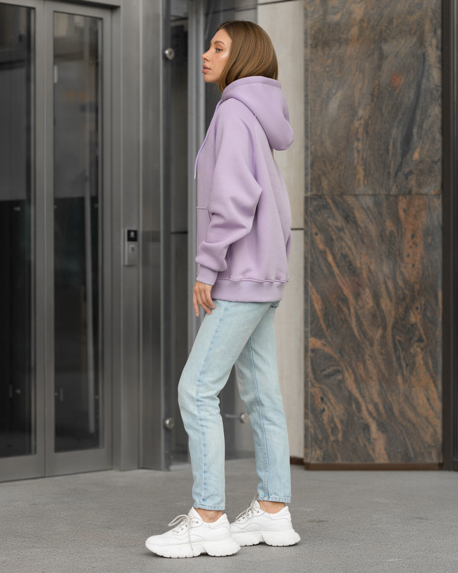 Damska bluza Staff original violet oversize fleece