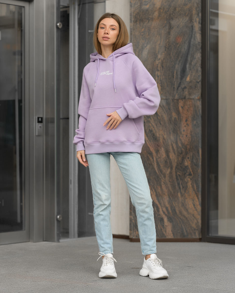 Damska bluza Staff original violet oversize fleece