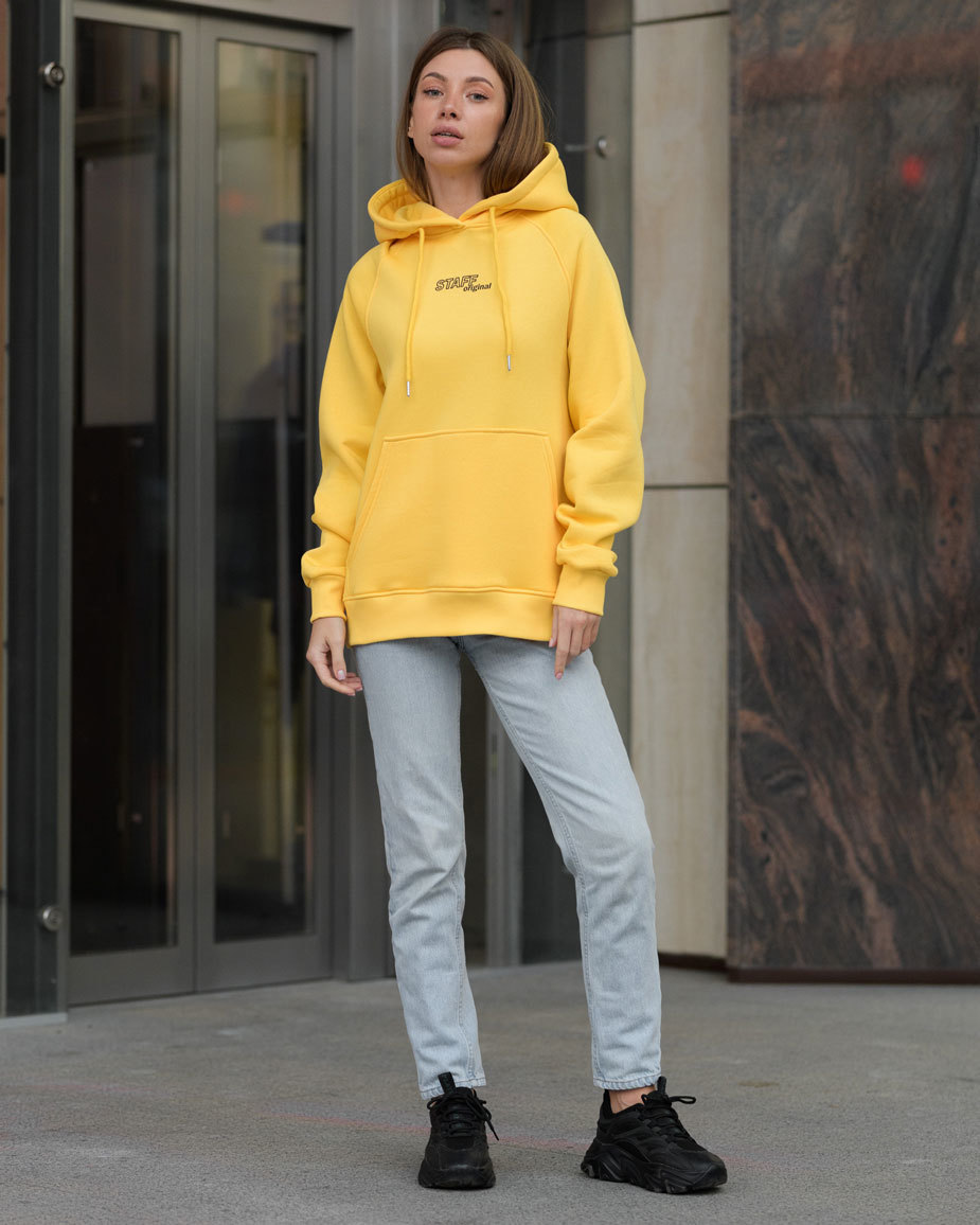 Damska bluza Staff original yellow oversize fleece