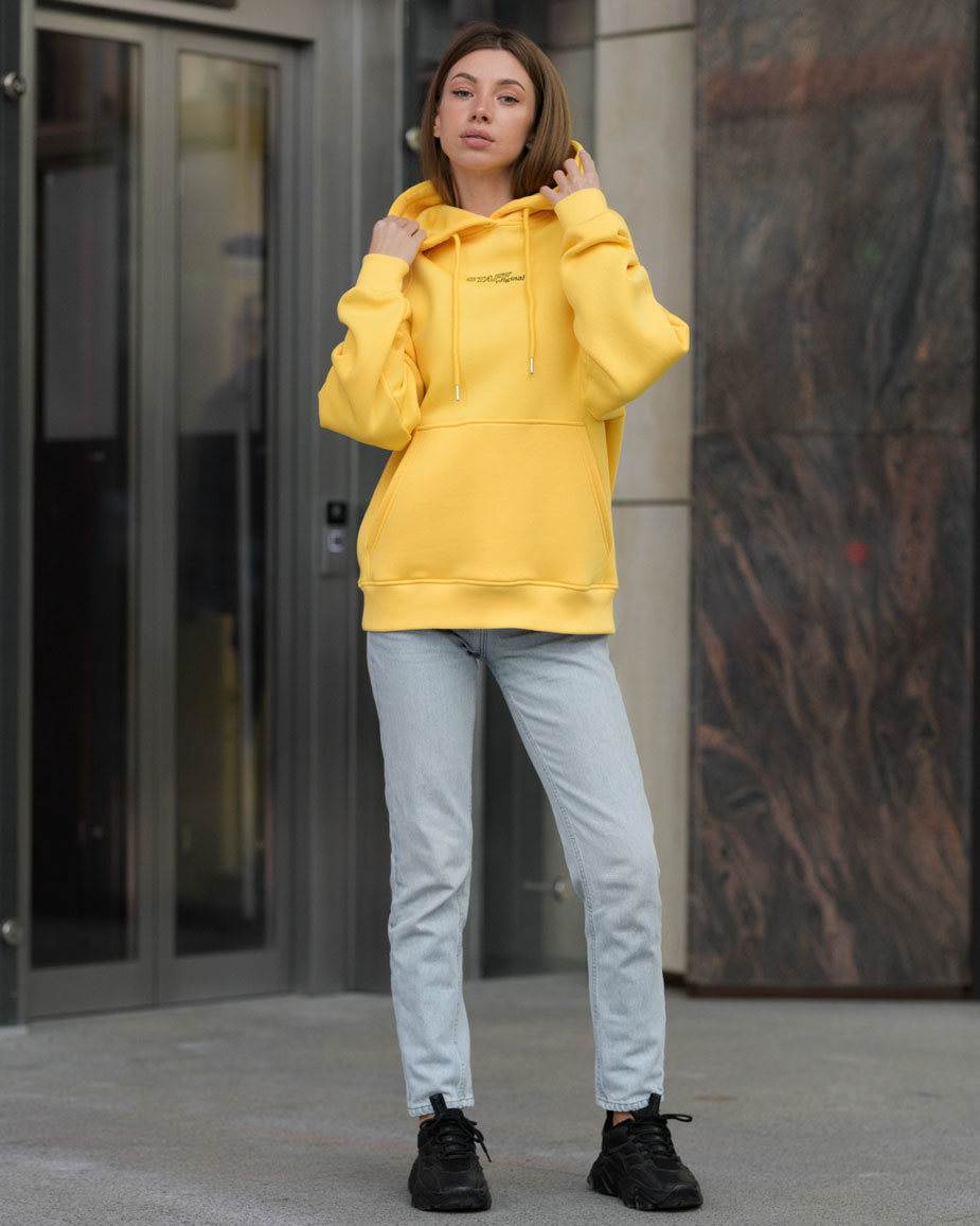 Damska bluza Staff original yellow oversize fleece