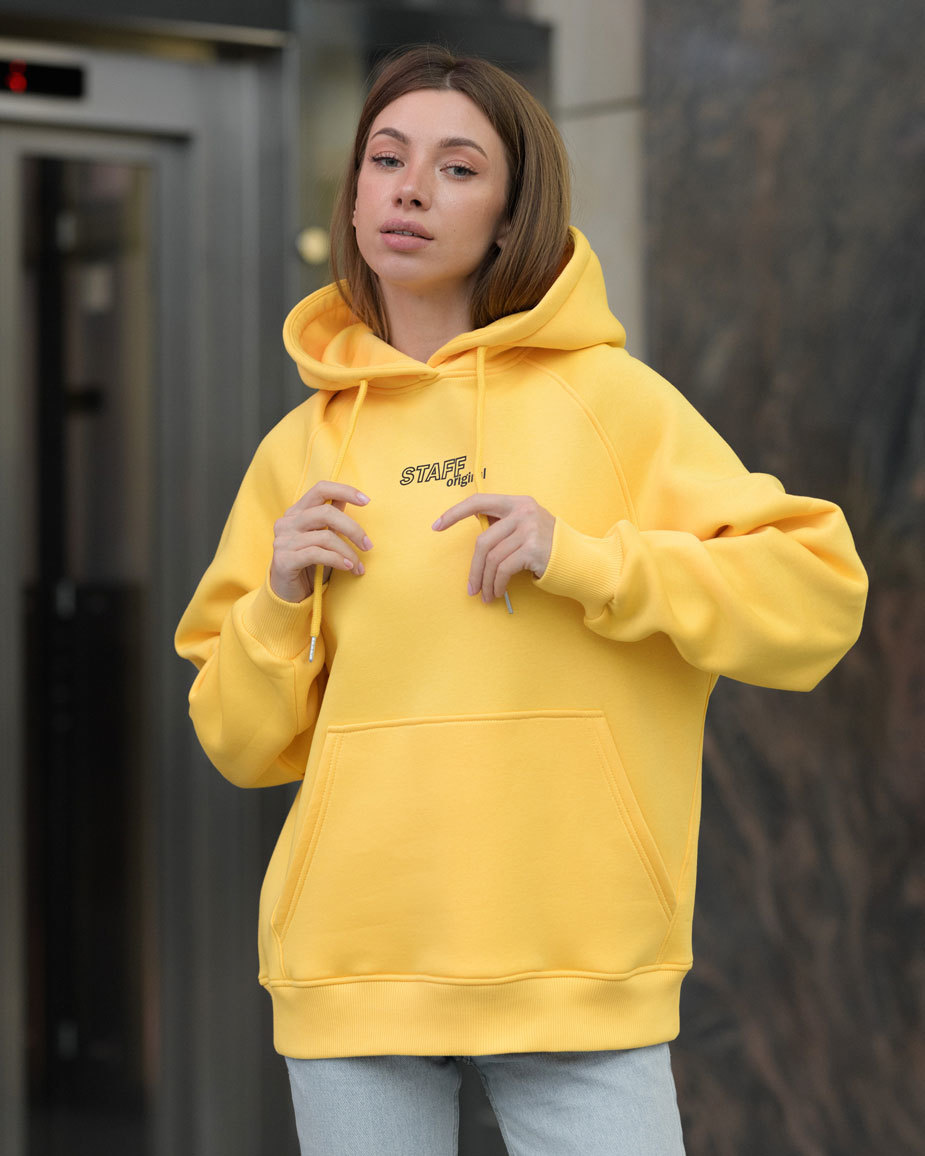 Damska bluza Staff original yellow oversize fleece