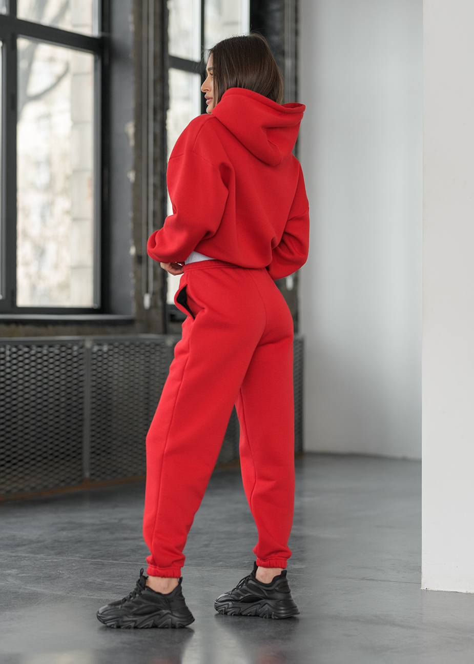 Damski strój sportowy Staff lic red oversize fleece