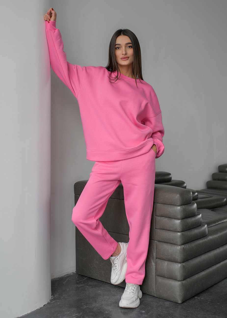 Damski dres Staff vo pink oversize fleece