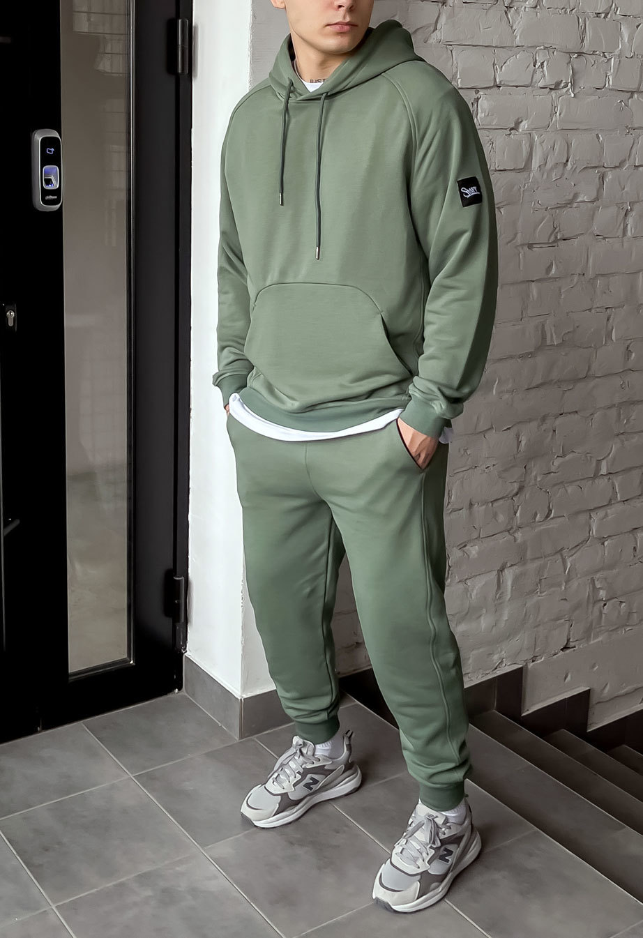 Dres sportowy Staff es green oversize