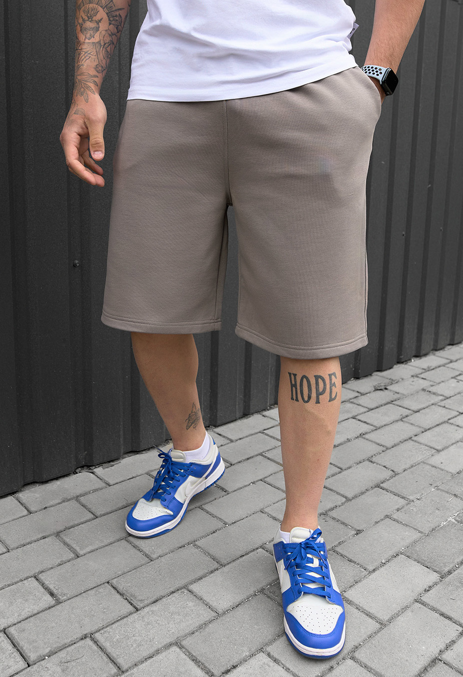 Spodenki Staff nes gray