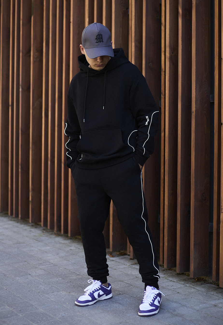 Dres Staff kant black logo oversize