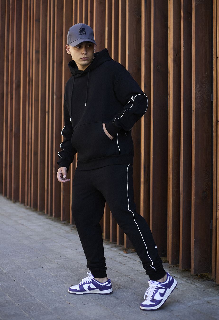 Dres Staff kant black logo oversize