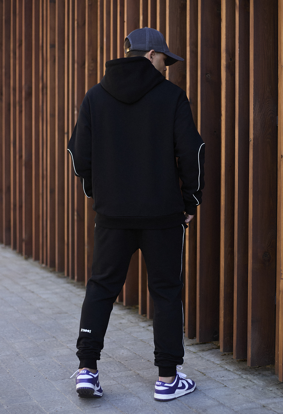 Dres Staff kant black logo oversize