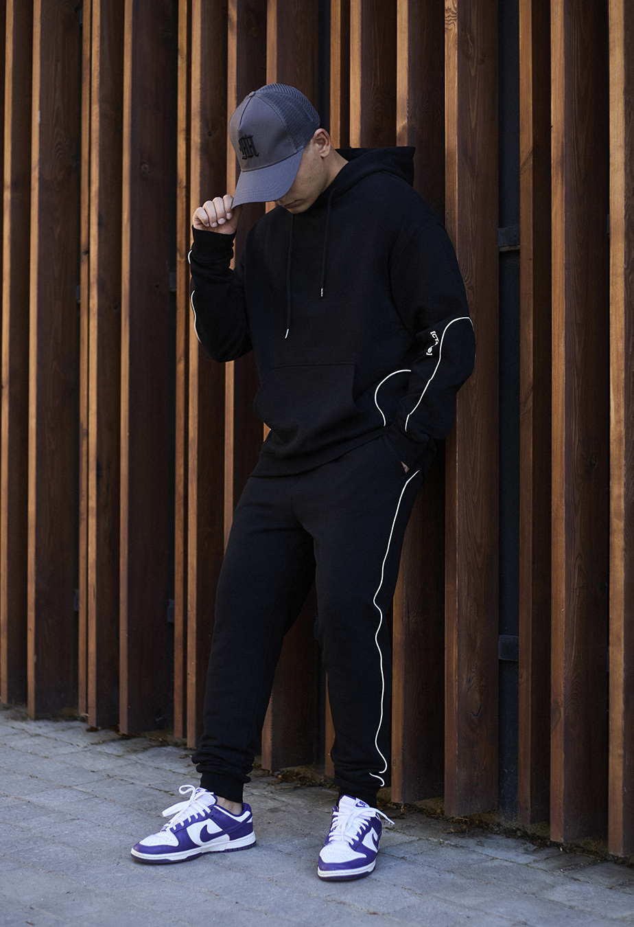 Dres Staff kant black logo oversize