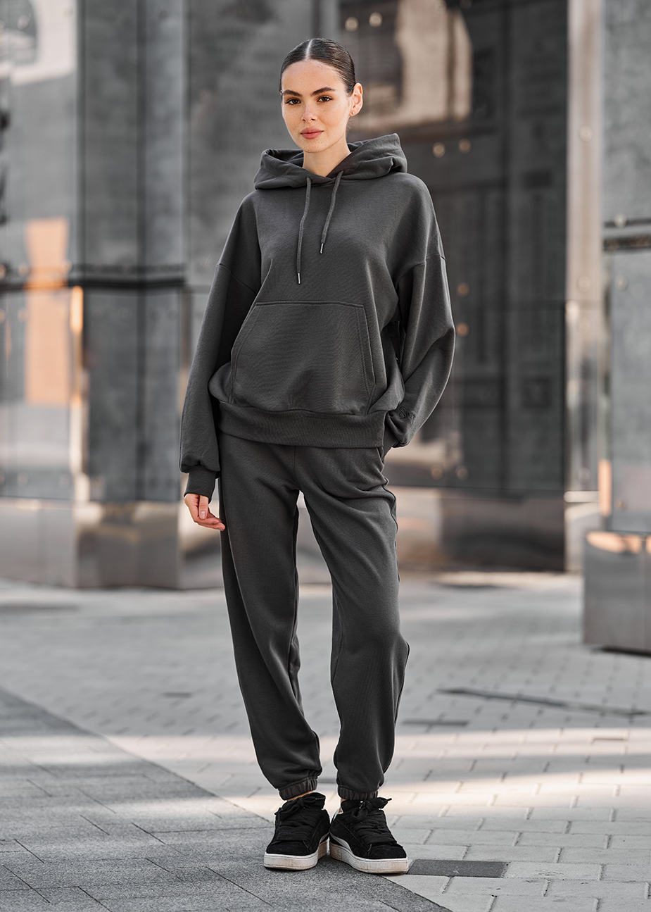 Damski dres Staff po dark gray oversize