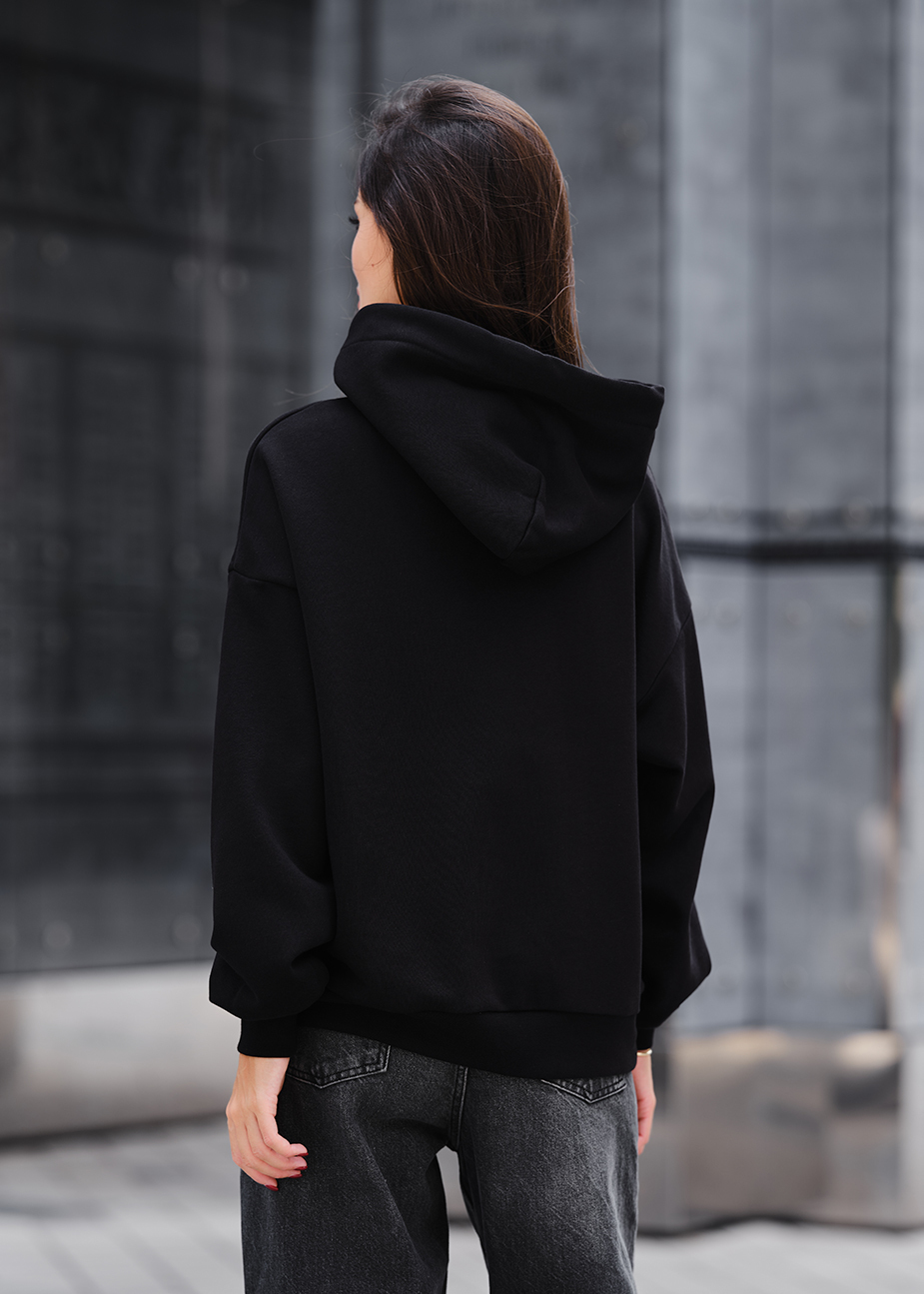 Damska bluza z kapturem Staff black oversize
