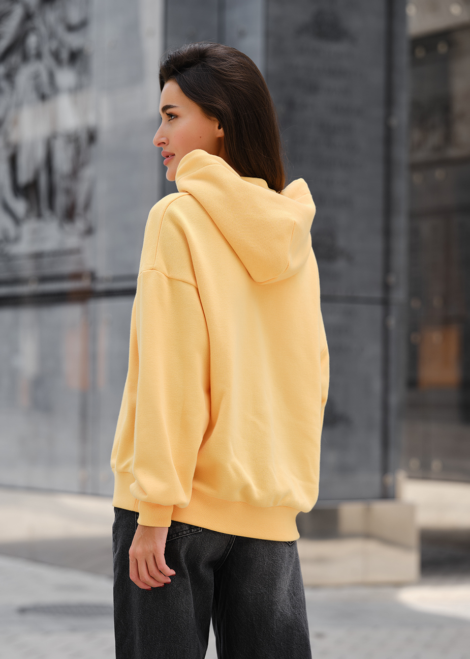 Damska bluza z kapturem Staff yellow oversize