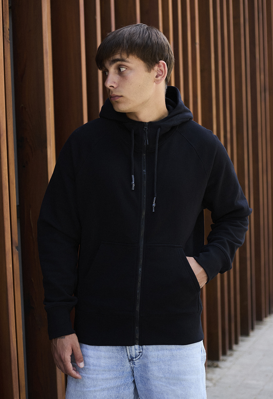 Bluza z kapturem Staff black zip