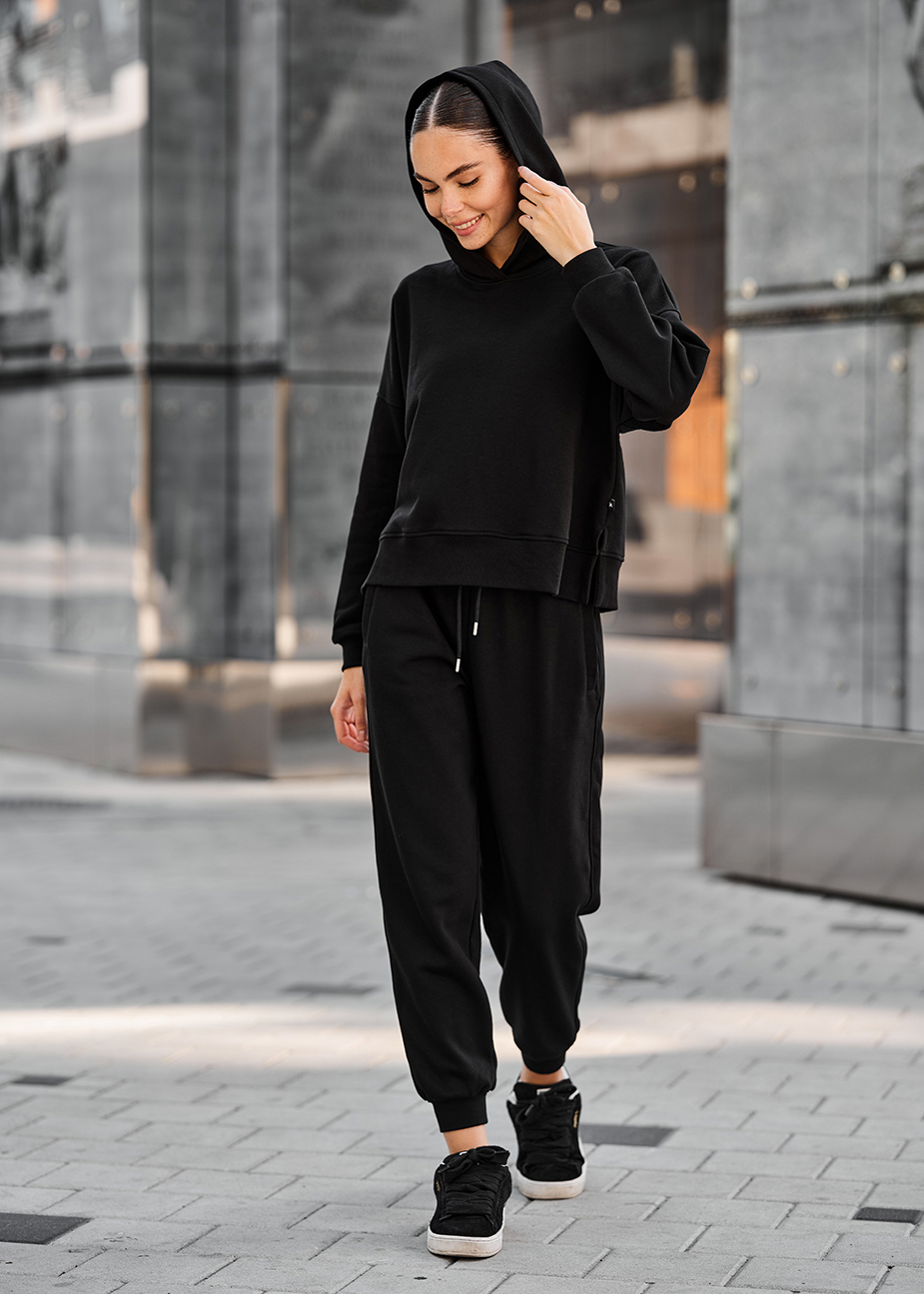 Damski dres sportowy Staff sola black oversize