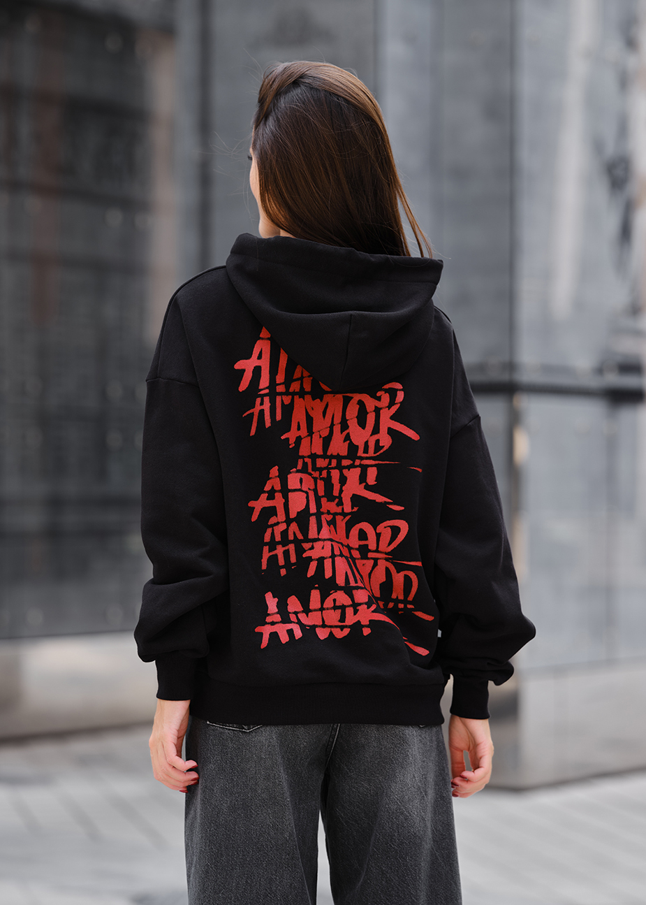 Damska bluza z kapturem Staff amor oversize