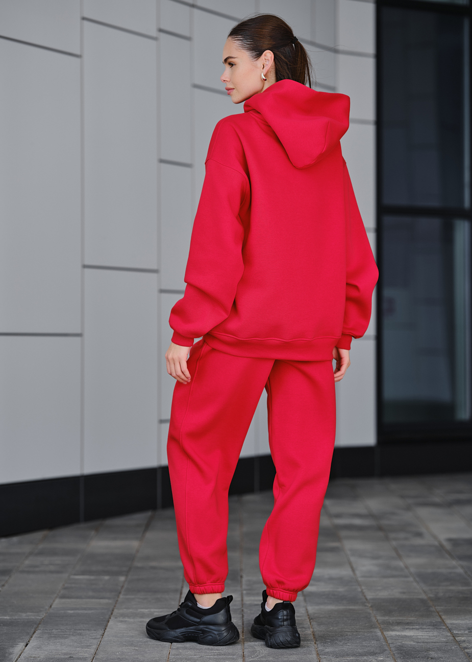 Damski dres Staff dix red fleece oversize