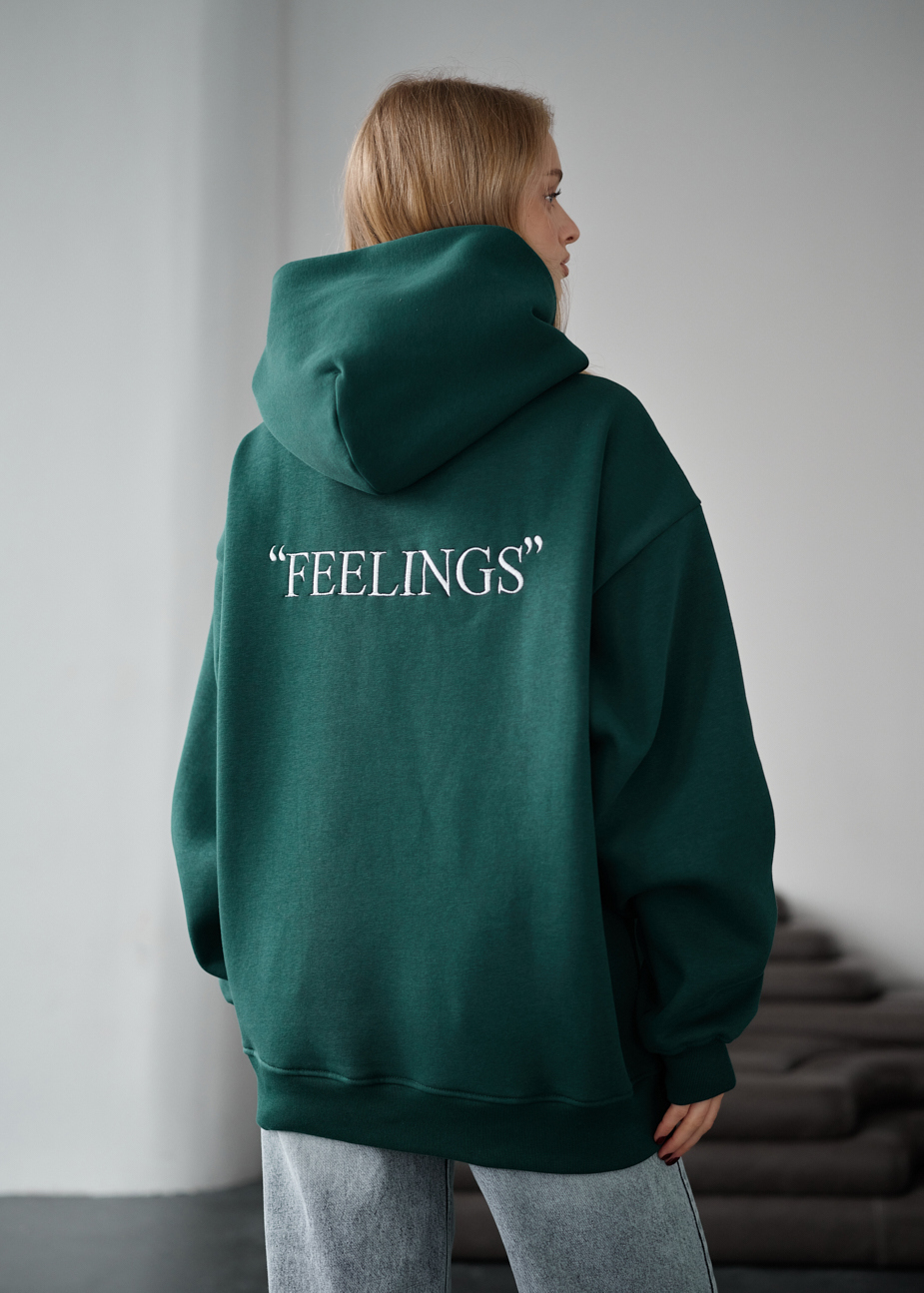 Damska bluza z kapturem Staff feelings oversize fleece