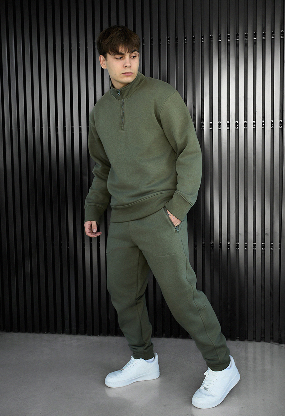 Dres Staff tap khaki fleece