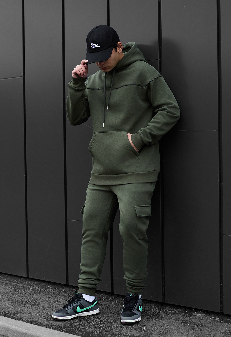 Dres Staff col khaki cargo cant fleece