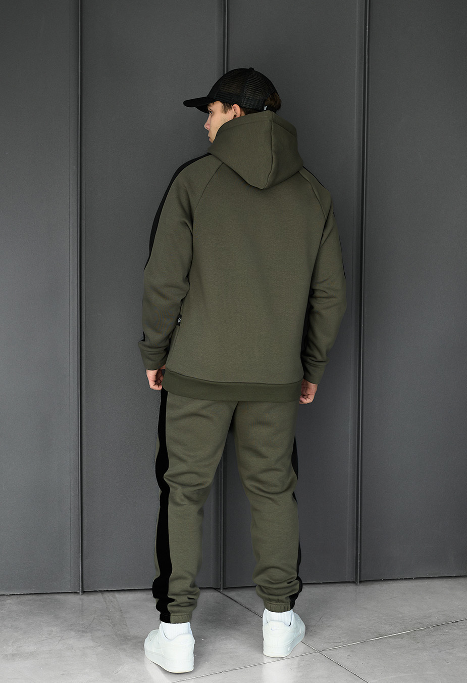 Dres sportowy Staff lo khaki & black fleece