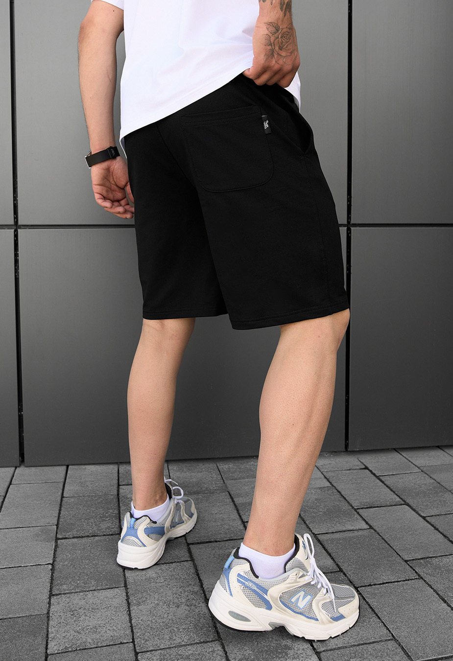 Spodenki dzianinowe Staff slp black logo