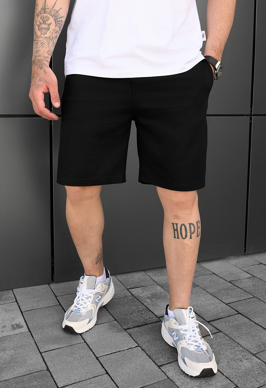 Spodenki dzianinowe Staff slp black