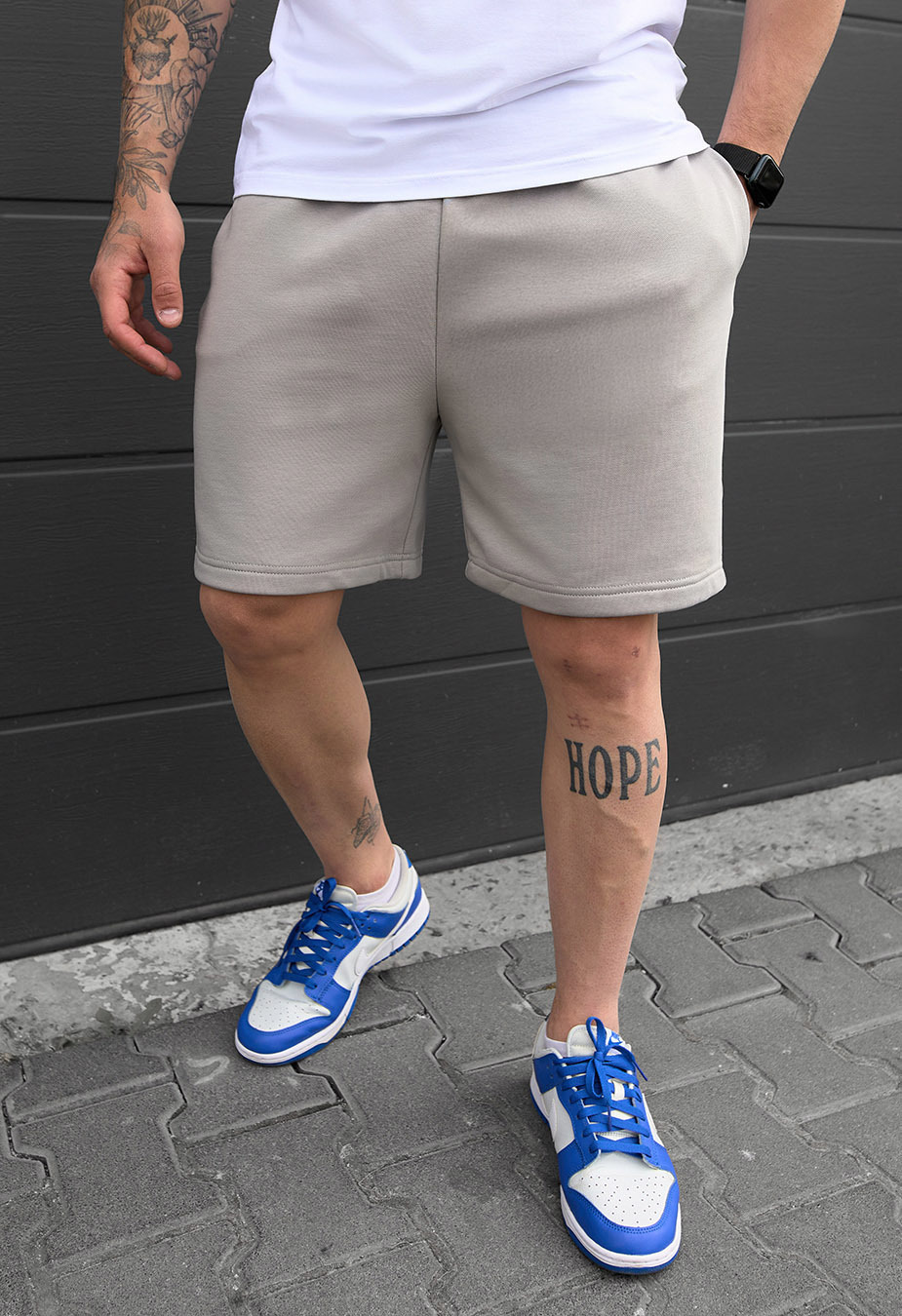 Spodenki Staff ri light gray