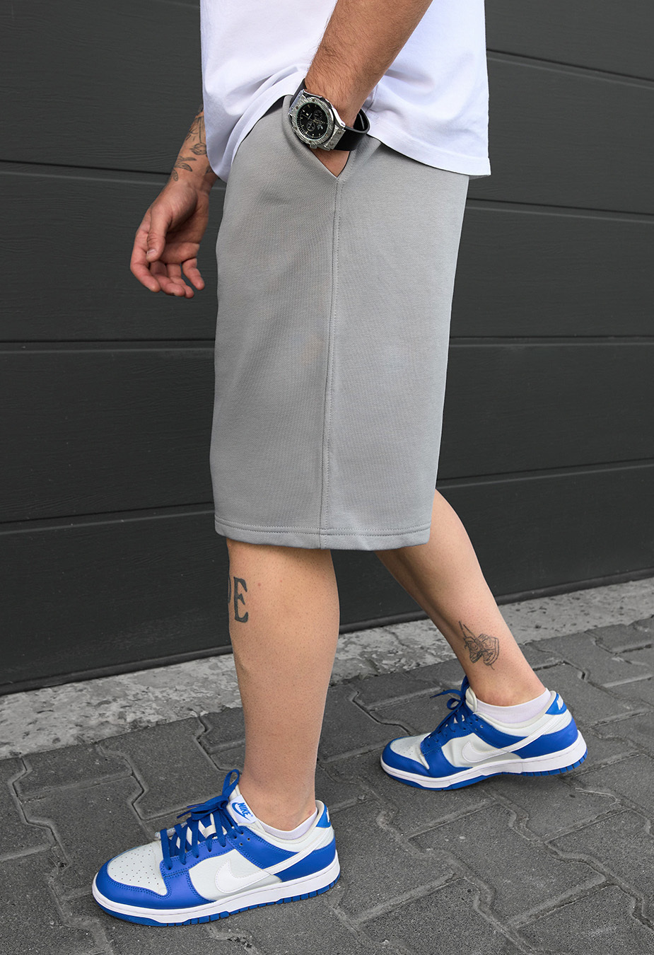 Spodenki Staff nes light gray
