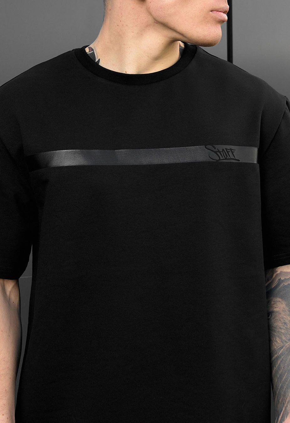 Komplet koszulka + spodenki Staff ra black oversize