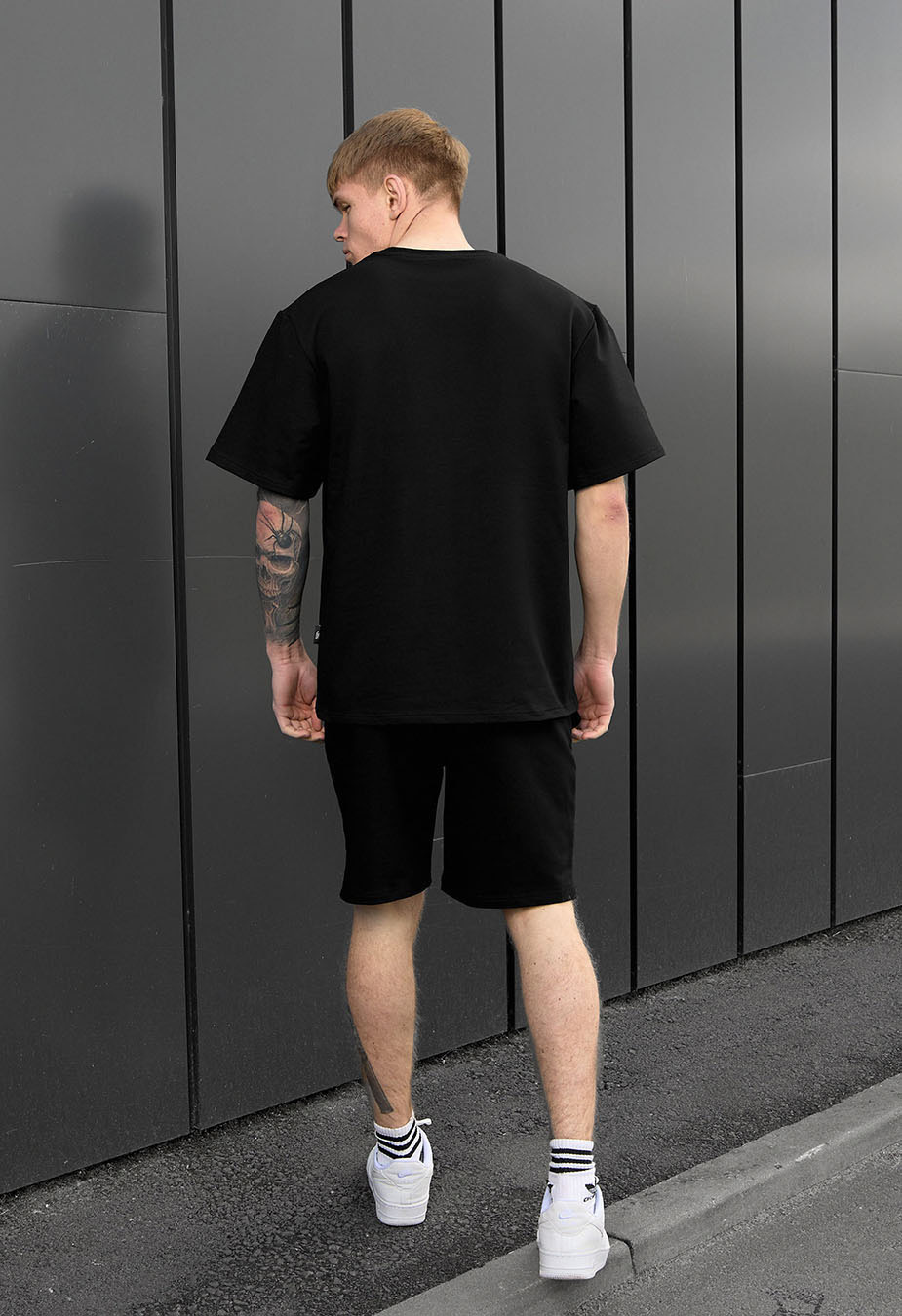 Komplet koszulka + spodenki Staff ra black oversize