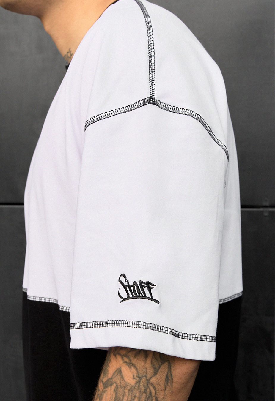 Koszulka Staff bli black & white oversize