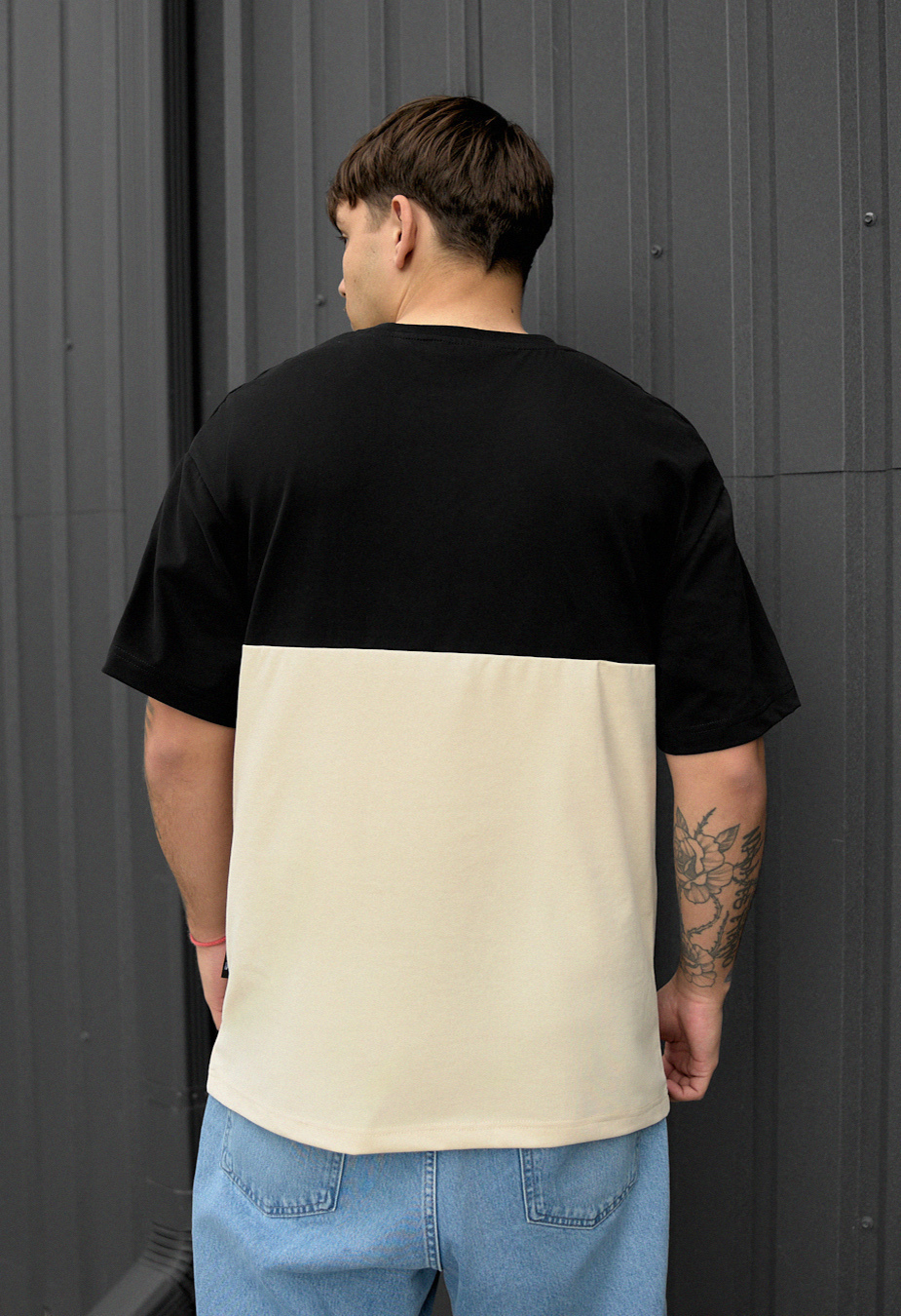 Koszulka Staff black & milk logo oversize