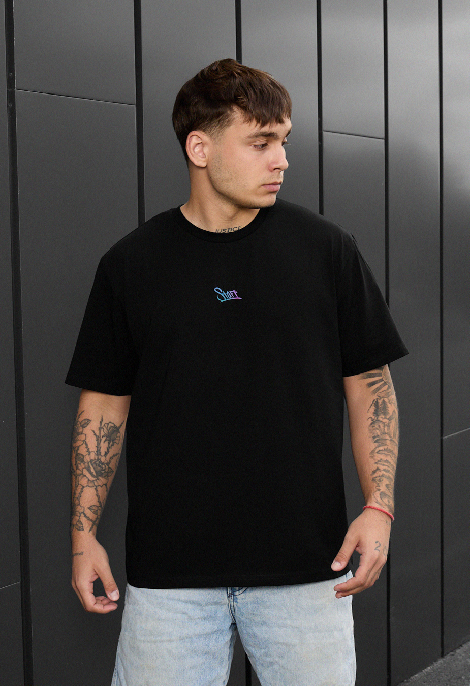 Koszulka Staff black logo reflective
