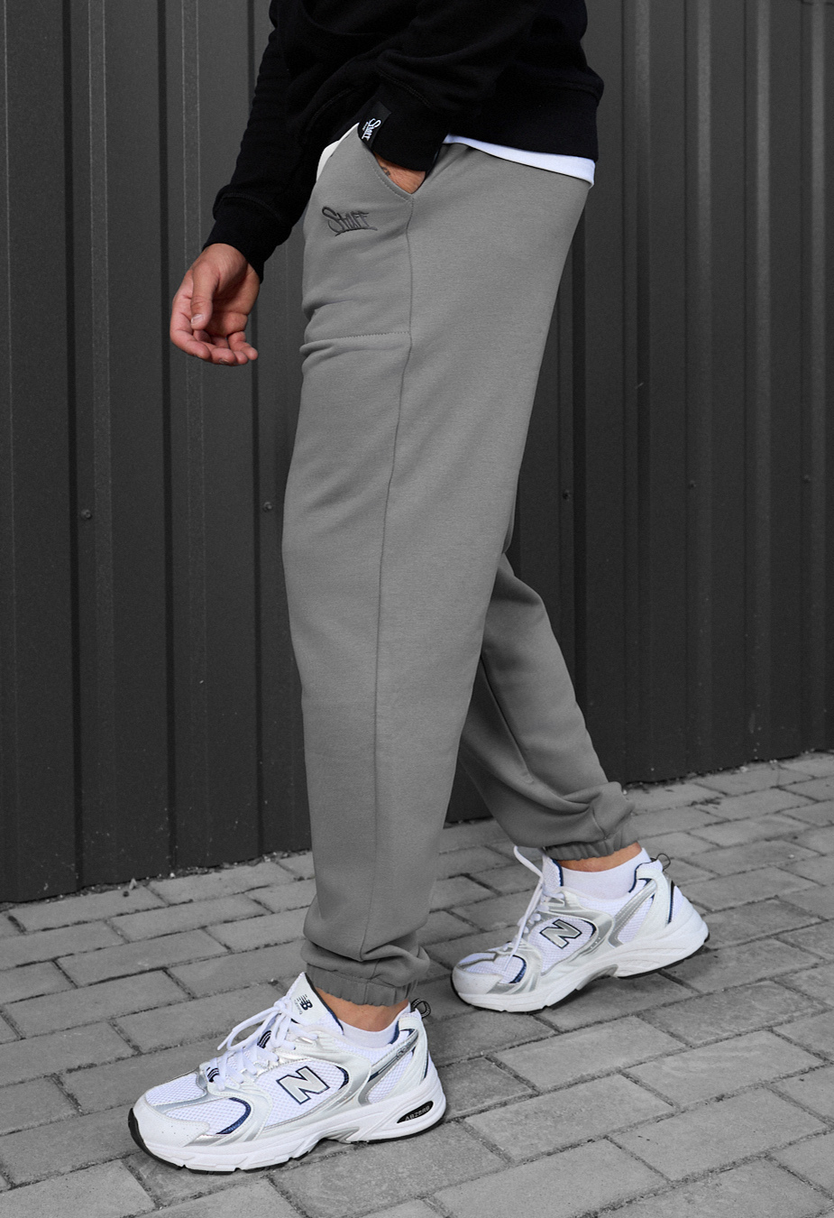 Spodnie dresowe Staff logo gray