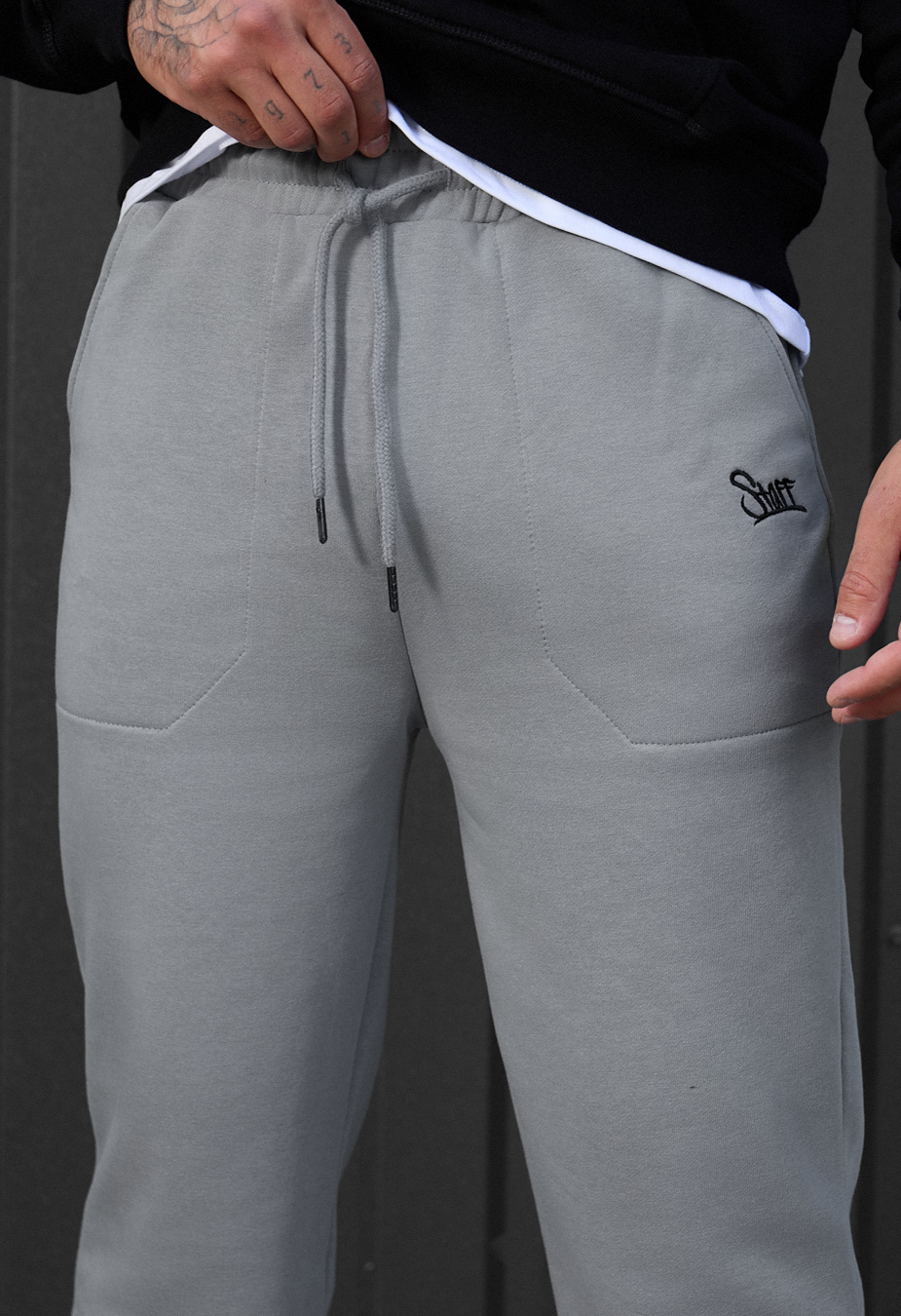 Spodnie dresowe Staff logo light gray