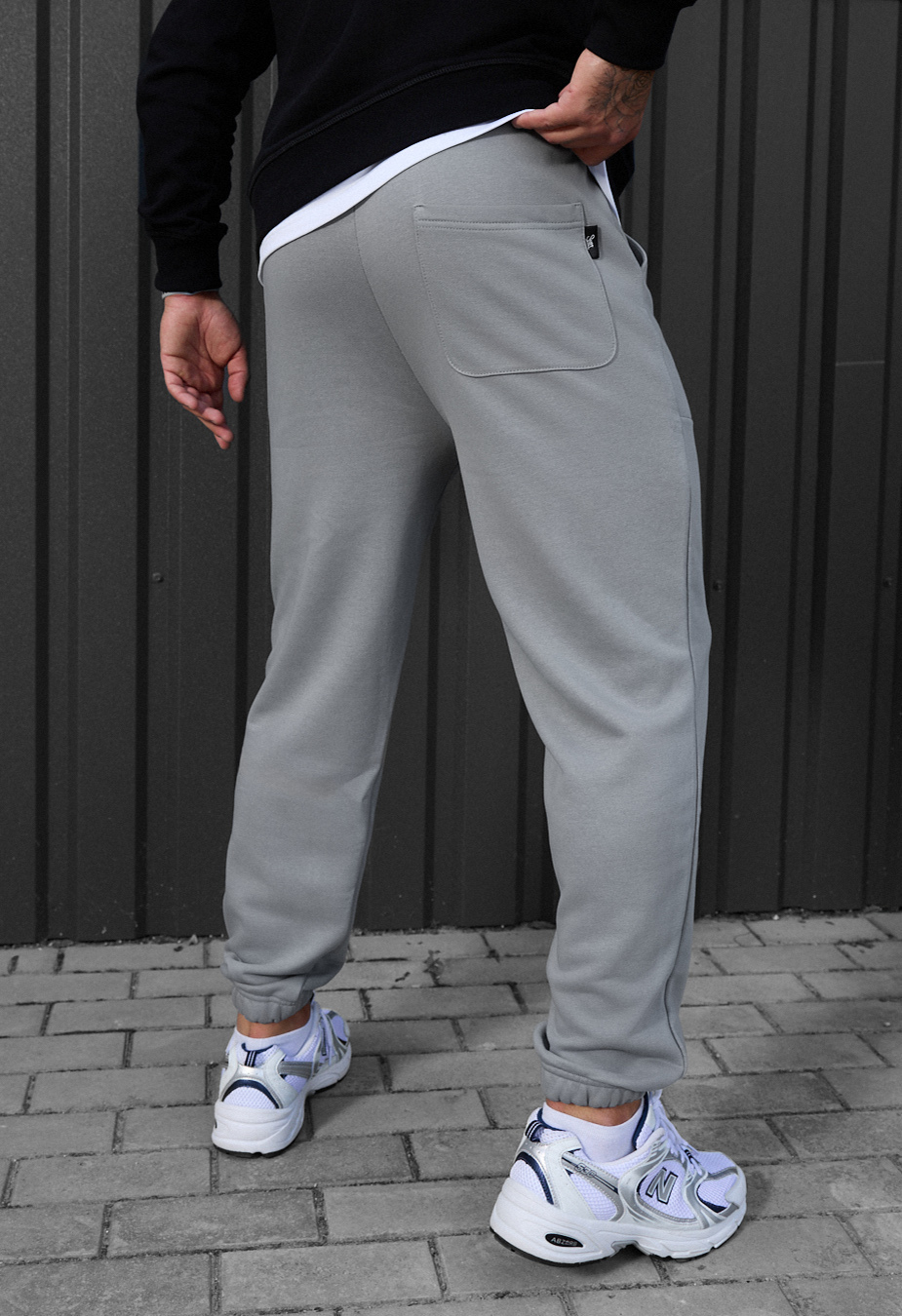 Spodnie dresowe Staff logo light gray