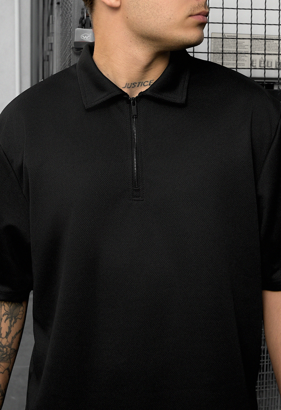 Komplet koszulka + spodenki Staff spo black oversize
