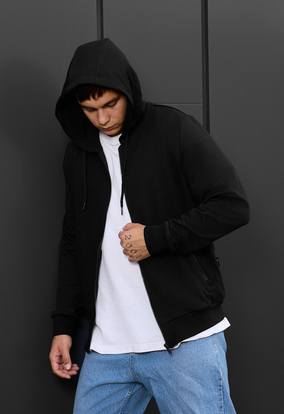 Bluza Staff se black zip