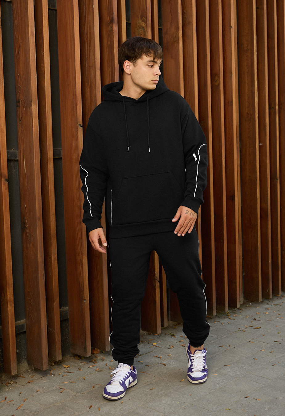 Dres Staff kant black logo oversize