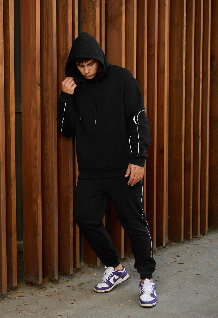 Dres Staff kant black logo oversize