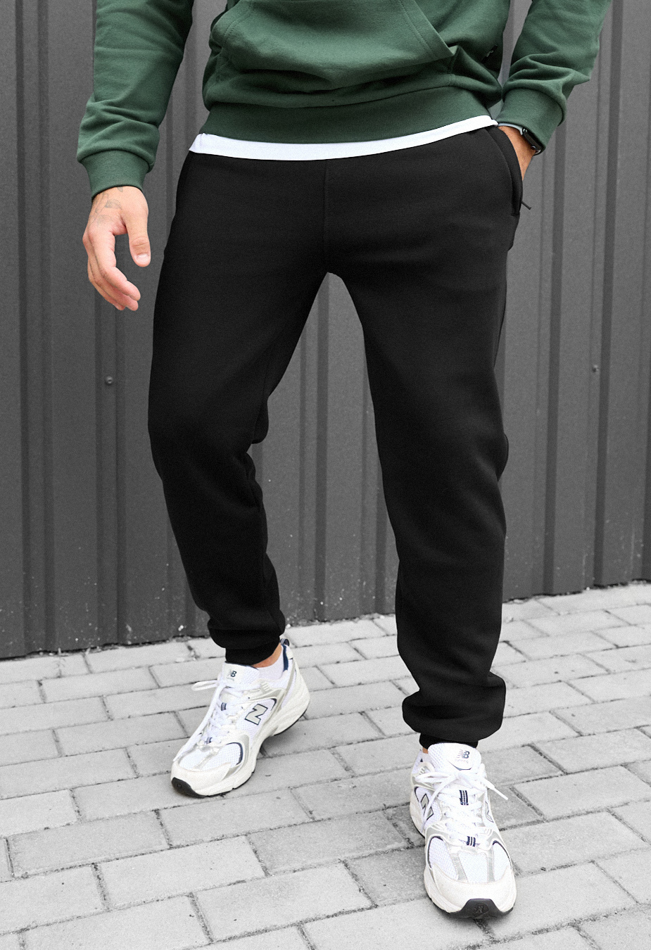 Spodnie Staff ho black fleece