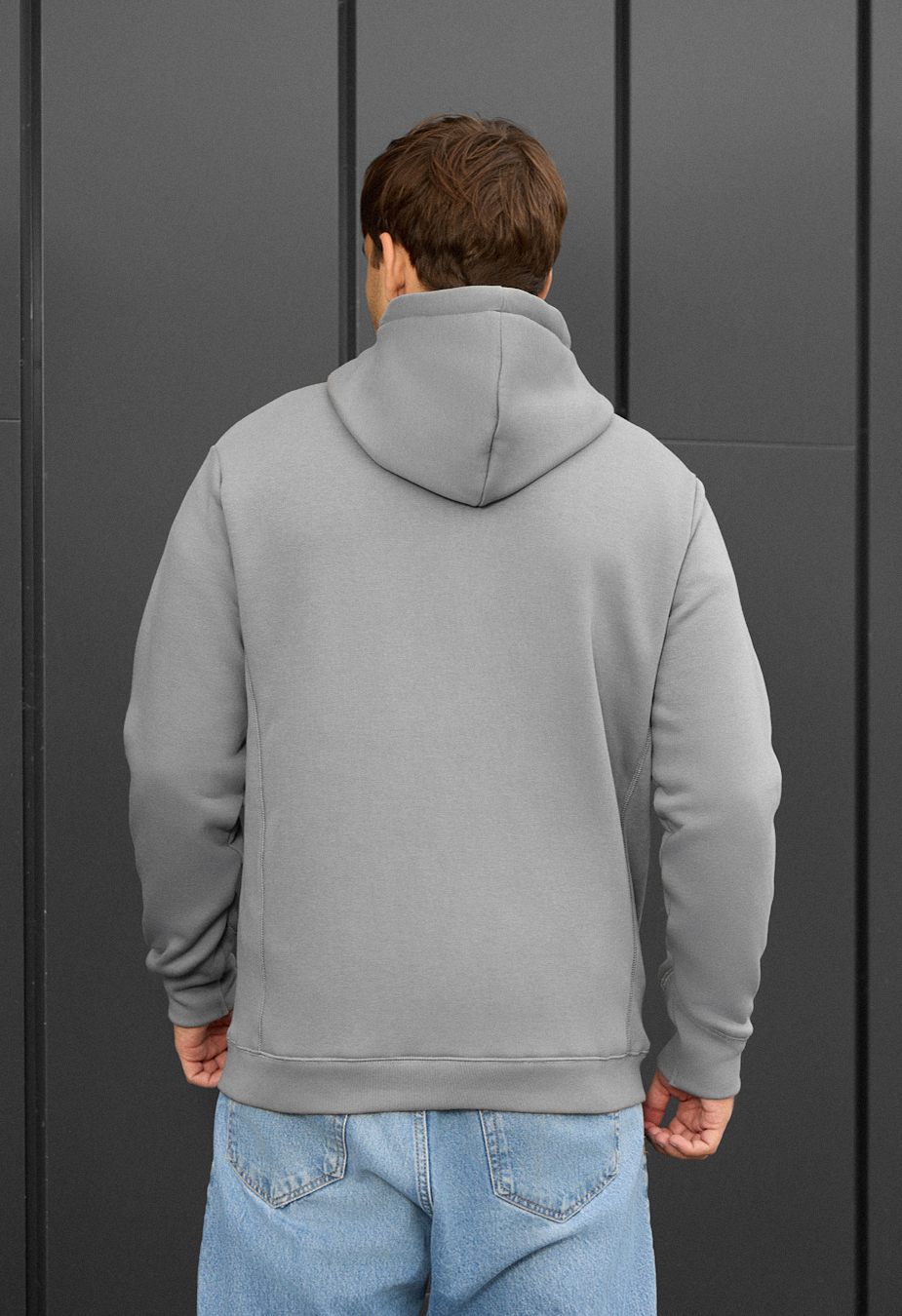 Bluza Staff zip gray fleece