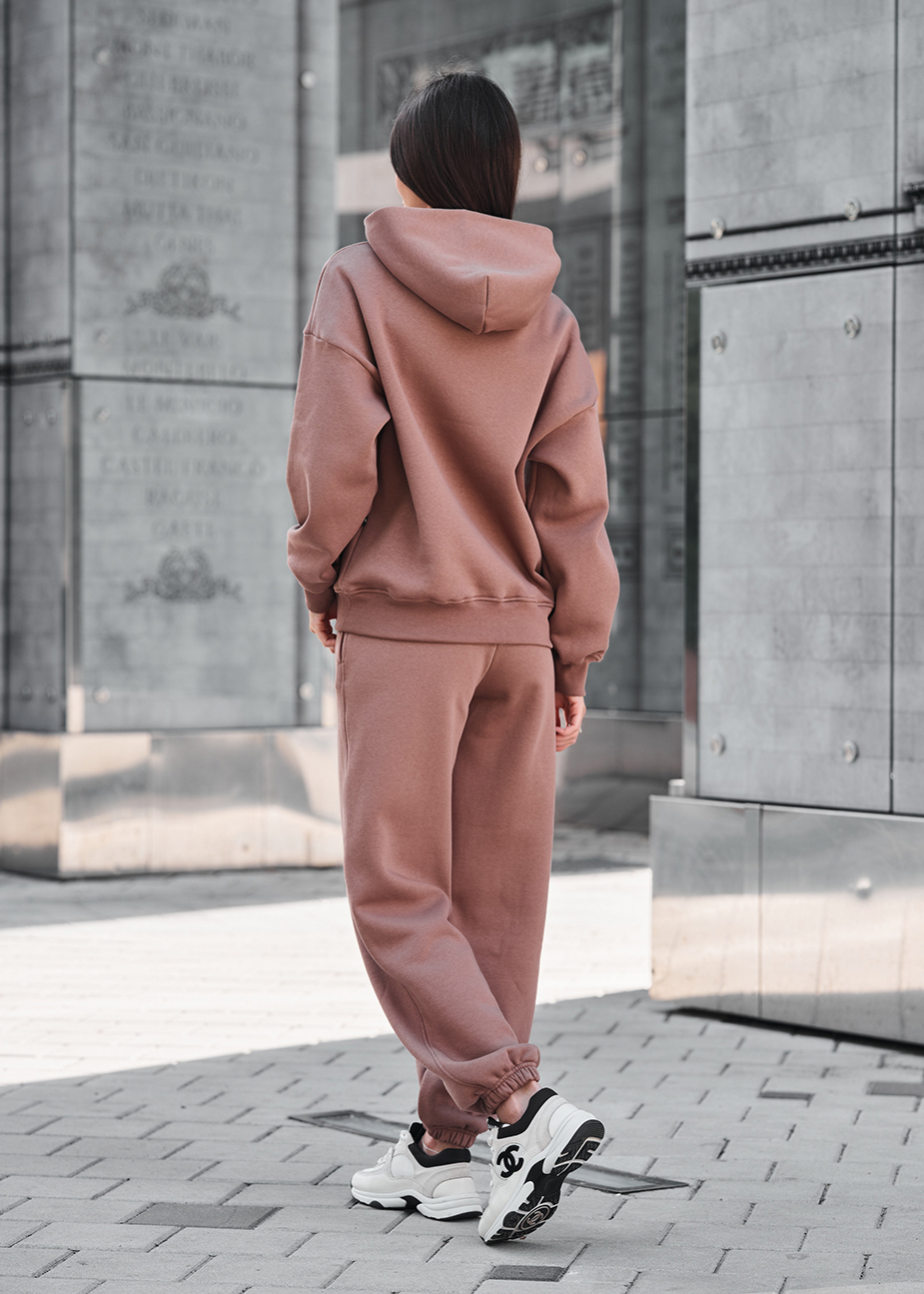 Dres Staff sem brown oversize fleece