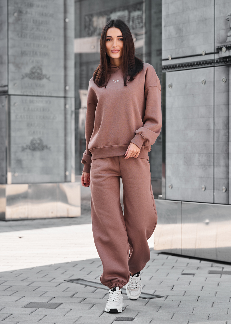 Dres Staff sem brown oversize fleece